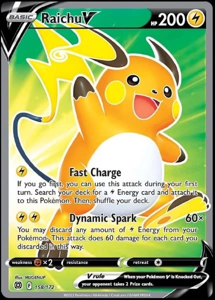 Pokémon Raichu V Brilliant Stars - 158/172