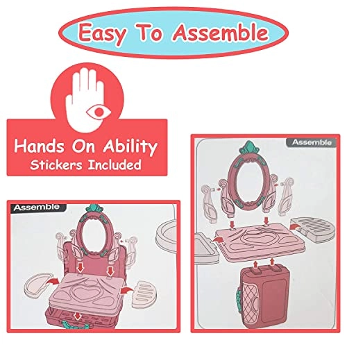 3 in 1 Carry Along Beauty PlaySet - 15 pcs (008-973A)