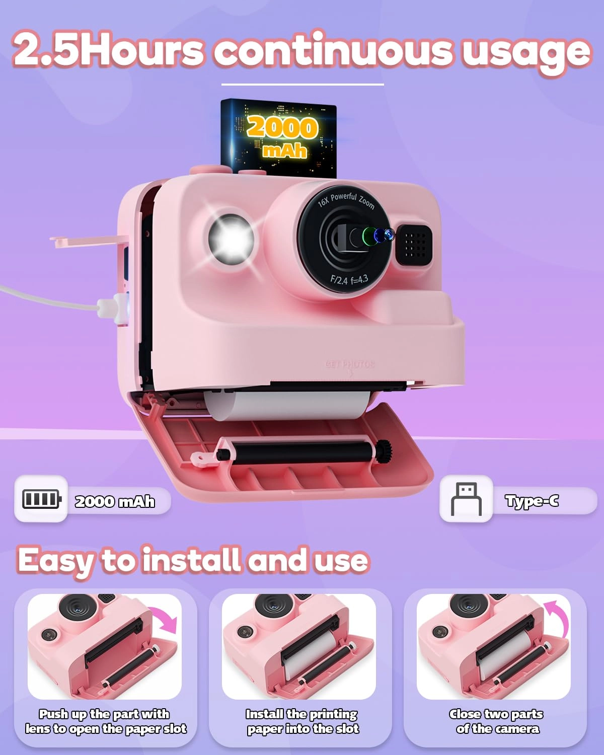 BLL2 - 2.4 Inch Screen Instant Print