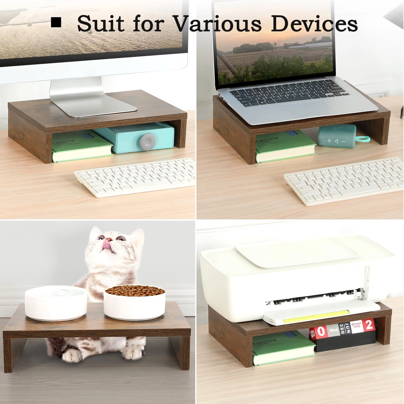 Adjustable Monitor Stand Riser Pack