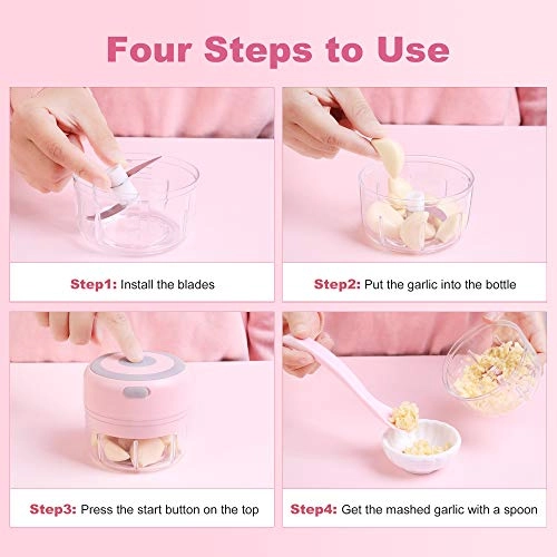 Electric Mini Garlic Chopper - 0.1L USB charging