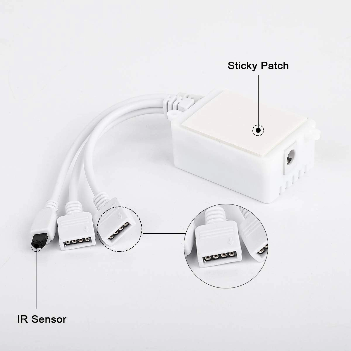 RGB LED Controller - 2-Port 4Pin 44 Keys IR