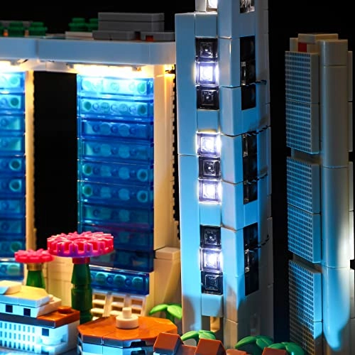 Lighting Set for LEGO Architecture Singapore 21057 - Acrylonitrile Butadiene Styrene 6