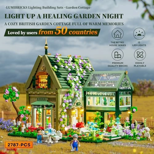 Garden-Cottage Lighting-Building-Bricks Set (10013)