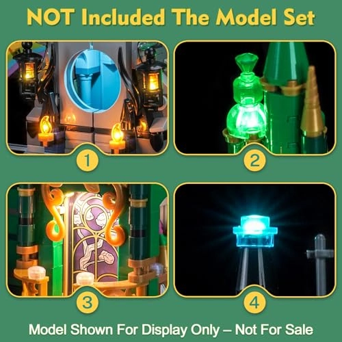 Light kit Compatible with Lego 75689 Emerald City & Kiamo Ko Castle - LED USB Powered