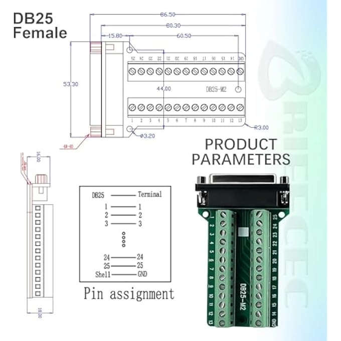 DB25 Breakout Board
