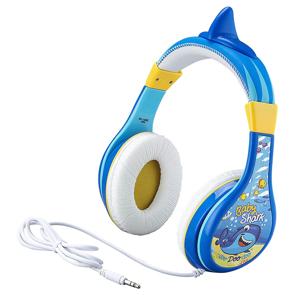 iHome Baby Shark Wired Headphones - Suitable for 2 to 6 yrs