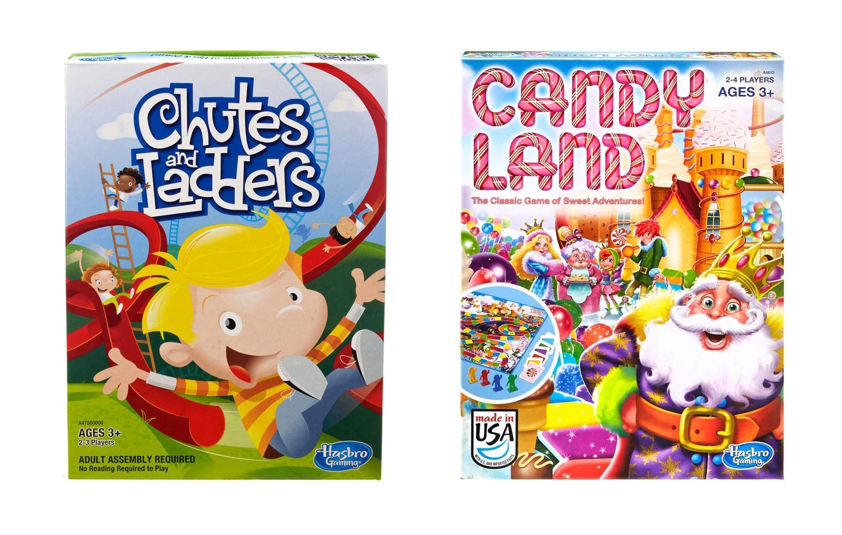 Hasbro Chutes & Ladders + Candy Land - 3 months and up 2 pieces