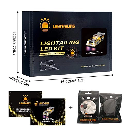 Light Set For Speed Champions 1985 Sport Quattro S1 for LEGO 76897 - Acrylonitrile Butadiene Styrene (ABS) 1