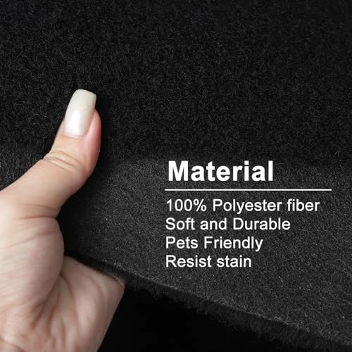 Underfelt Carpet - 47inx71in Black 100% Polyester