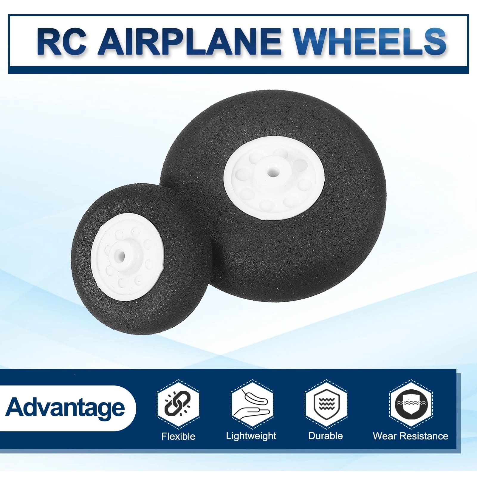 RC Airplane Wheels Set