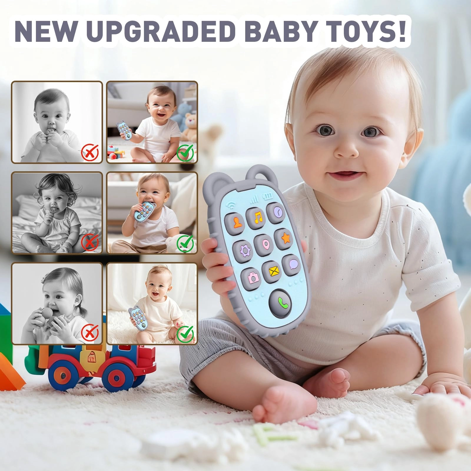 Phone Press Teether - Silicone