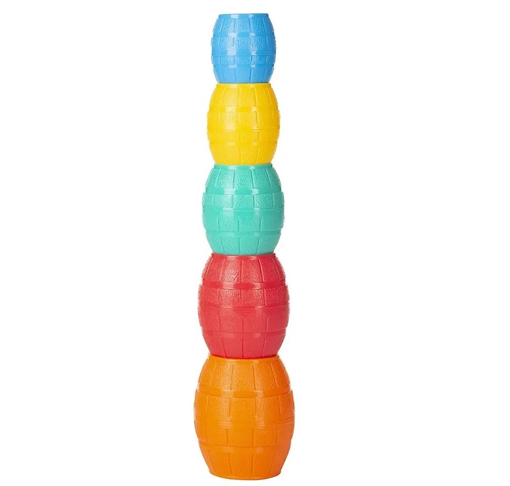 Funskool Stacking Barrels - Suitable for 12 Months & above 5 Pieces