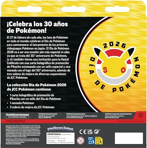 Holographic Pikachu Promo Card + 30th Anniversary Coin + 3 Booster Packs - 10 cards