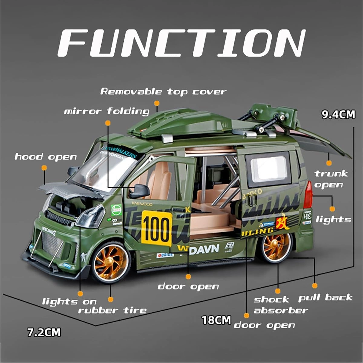 Wuling Van Modified - 1:24 1 pcs