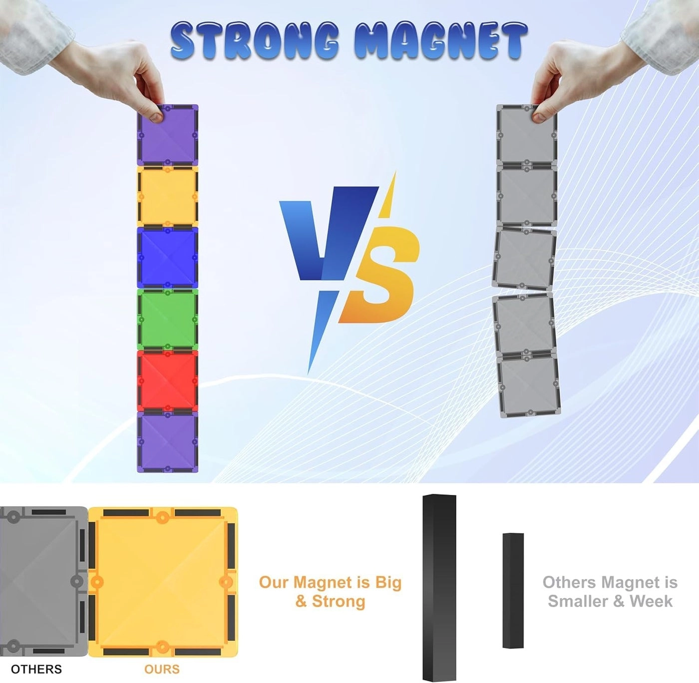 Magnetic Tiles - 57pcs