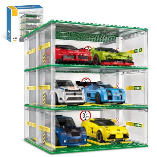NEWABWN Creative Three-Story Building Block Garage - 130 pcs