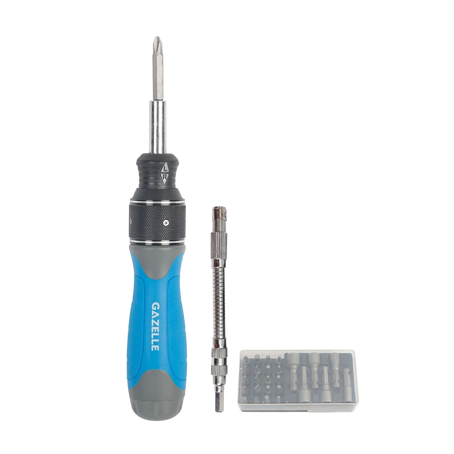 Gazelle G80210 Ratcheting Dual-Drive Screwdriver Set (28 Pcs)