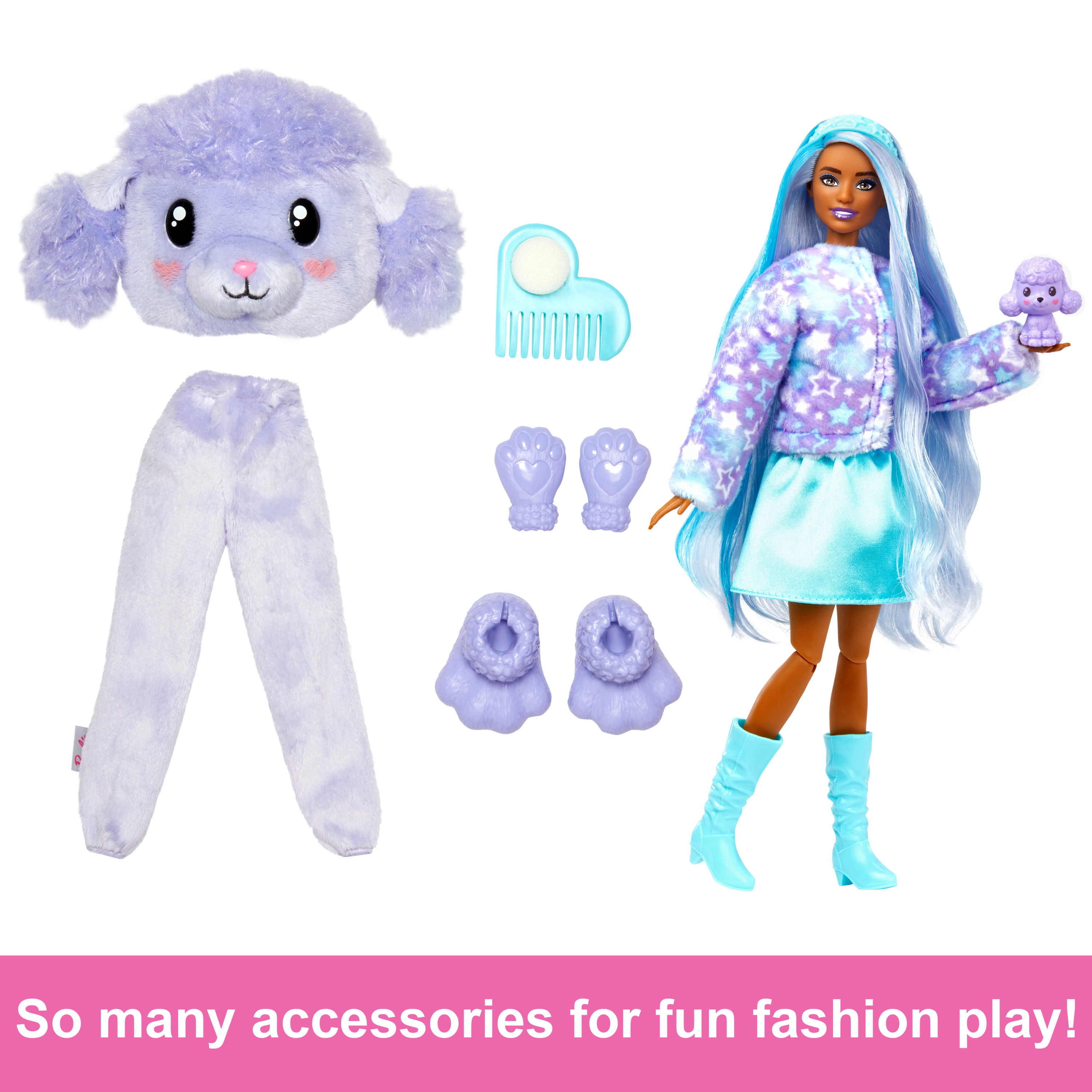 Good Vibes Bear Barbie Fashion Doll - Cutie Reveal Care Bears Series 2 10 Surprises Ages 3+