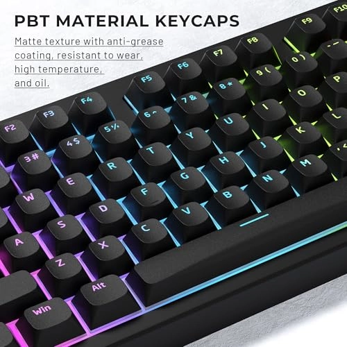 XVX - Shine Through Black Semi Translucent Double Shot PBT