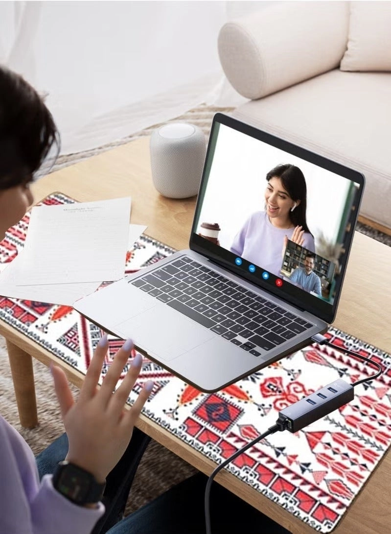 Large Polyester Cloth Gaming Mouse Pad - 80x30 cm