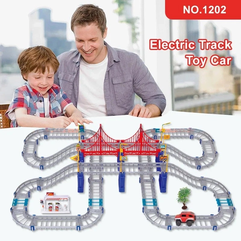 Electric High-Speed Rail Toy Set - 108 pcs