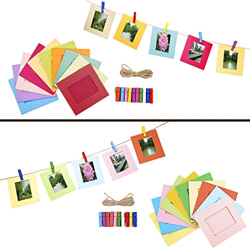 128 Pocket Album + Film Stickers - 120 + Plastic Desk Frame - 10 + Hanging Frame - 20 + Rainbow Camera Strap