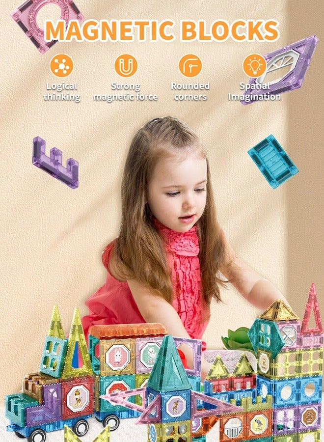 Magnetic Building Blocks - 58 pcs