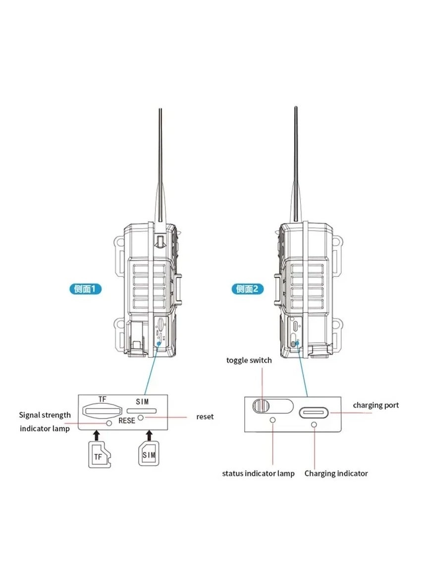 Wild Waterproof Hunting Camera - EU= LTE-FDD=B1/B3/B5/B7/B8/B20|US= LTE-FDD=B2/B4/B5/B12/B13/B25/B26 4MP