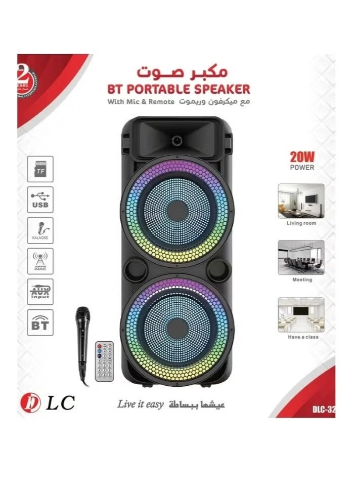 HI-FI Speaker - 8INCH RGB With Mic