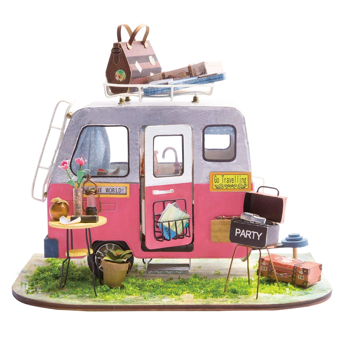 Rolife Dollhouse DIY Craft House Kit - Happy Camper