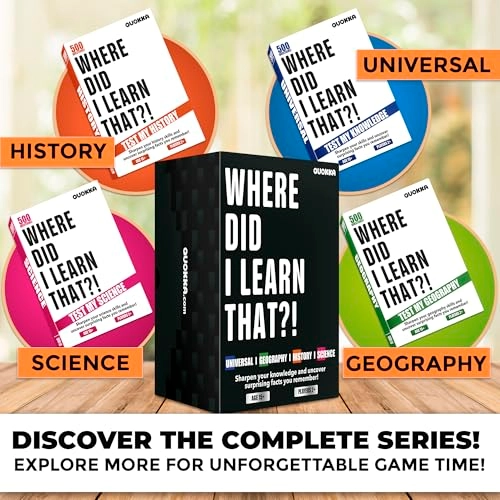 Where Did I Learn That? - 500 Questions Card Game