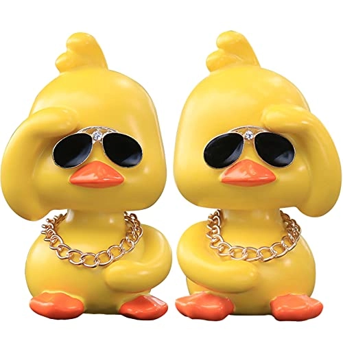 Duck Car Ornament - Shaking Head Resin