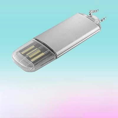 Green Pocket Aluminium USB Flash Memory Stick Drive - USB 2.0 4GB