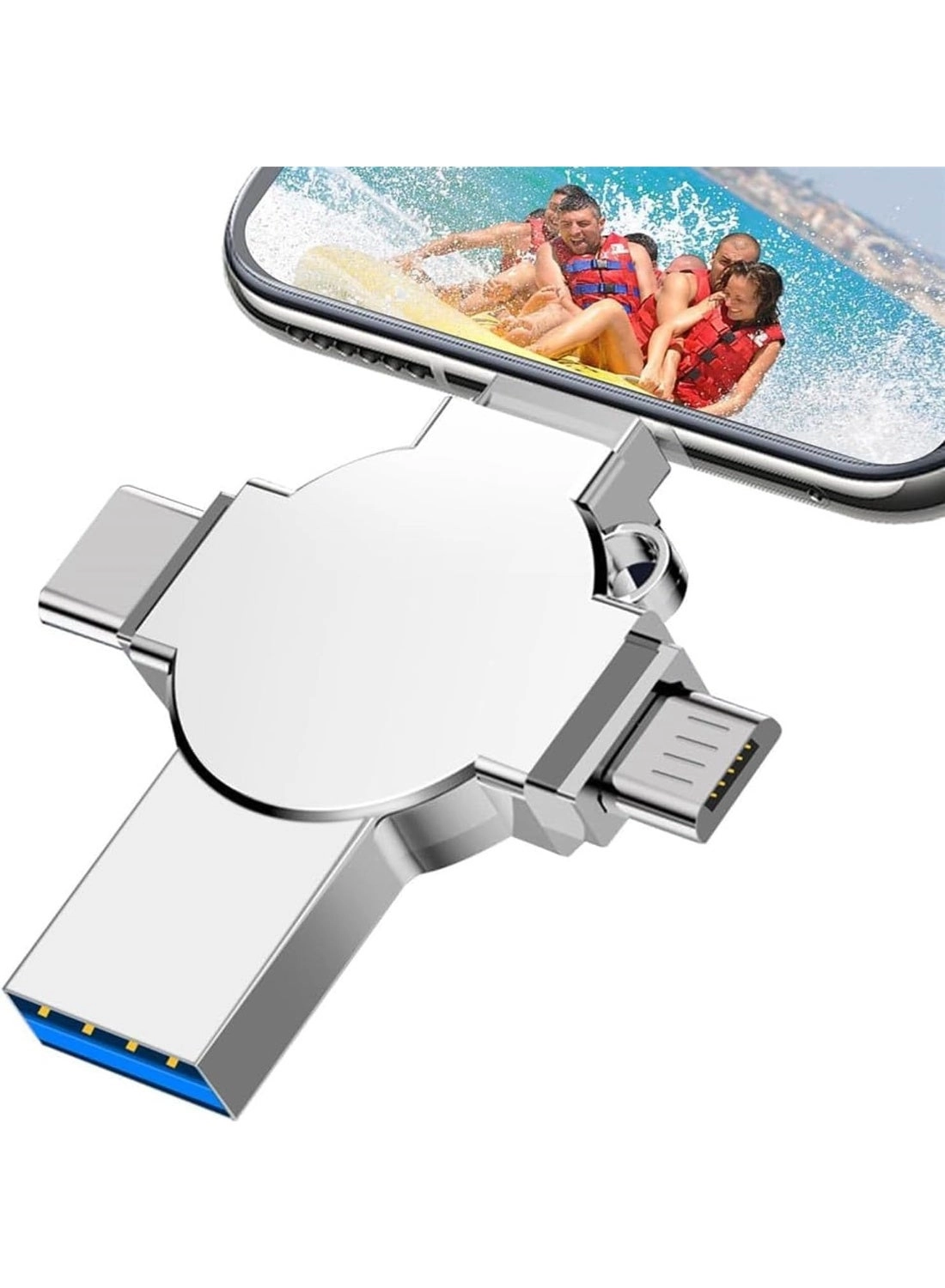 INSIJAM USB Flash Drive - USB 3.0 USB-C Lightning Micro-USB USB-A 64GB
