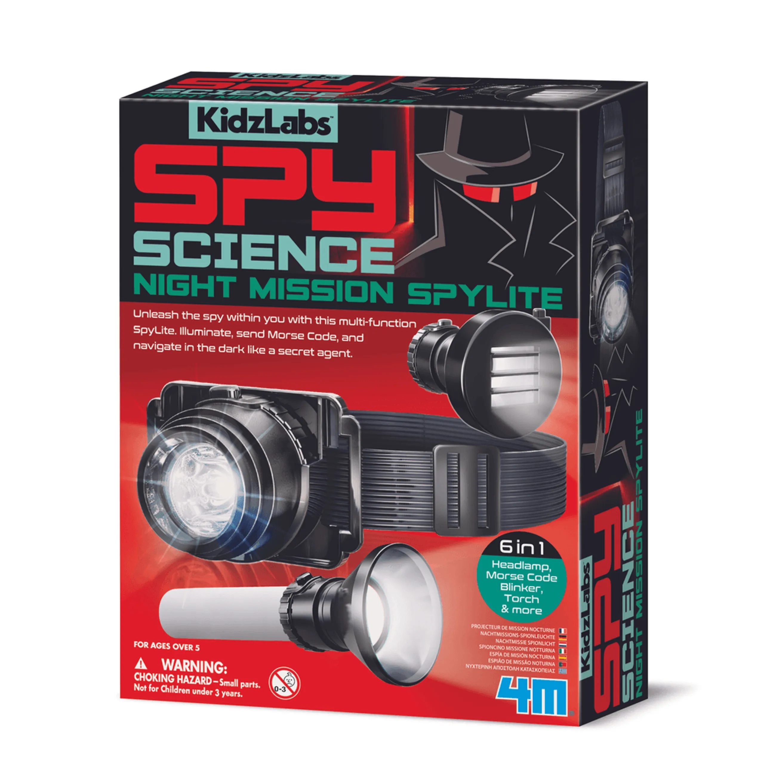 4M KidzLabs Spy Science Night Mission Spylite Kit - 5 years+