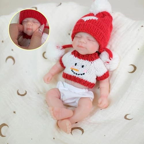 Reborn Baby Doll - 8 inch Full silicone Girl Ages 3+