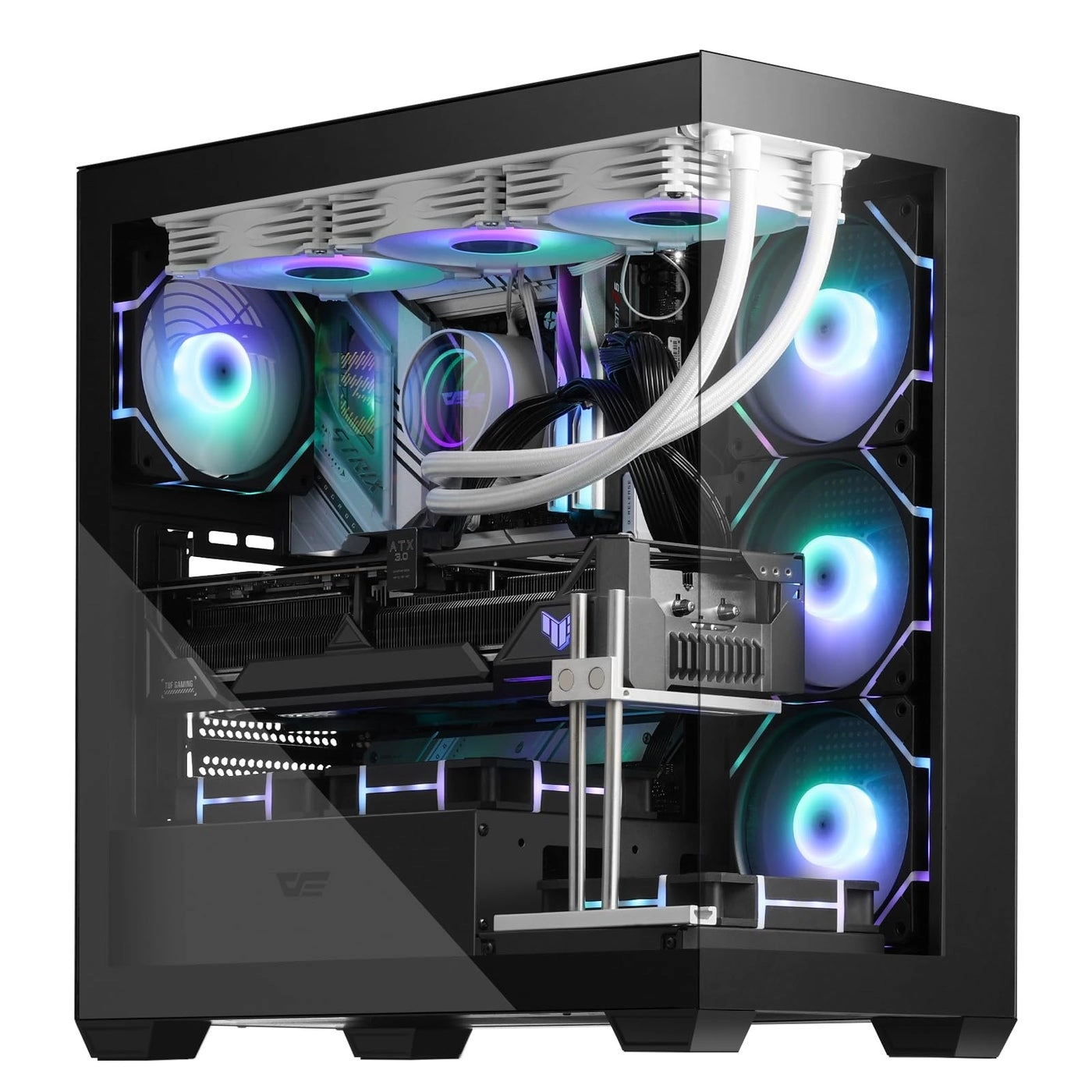 DS900G - curved tempered glass Mid Tower