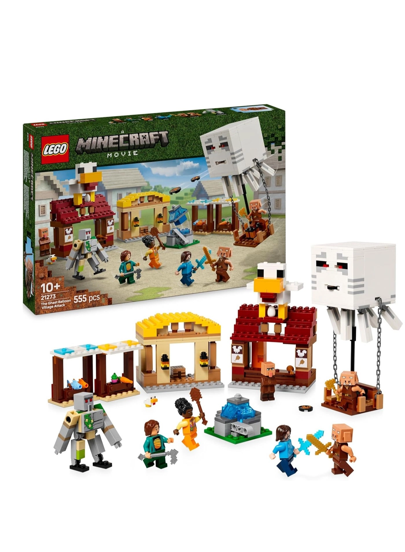 Minecraft The Ghast Balloon Village Attack (21273)