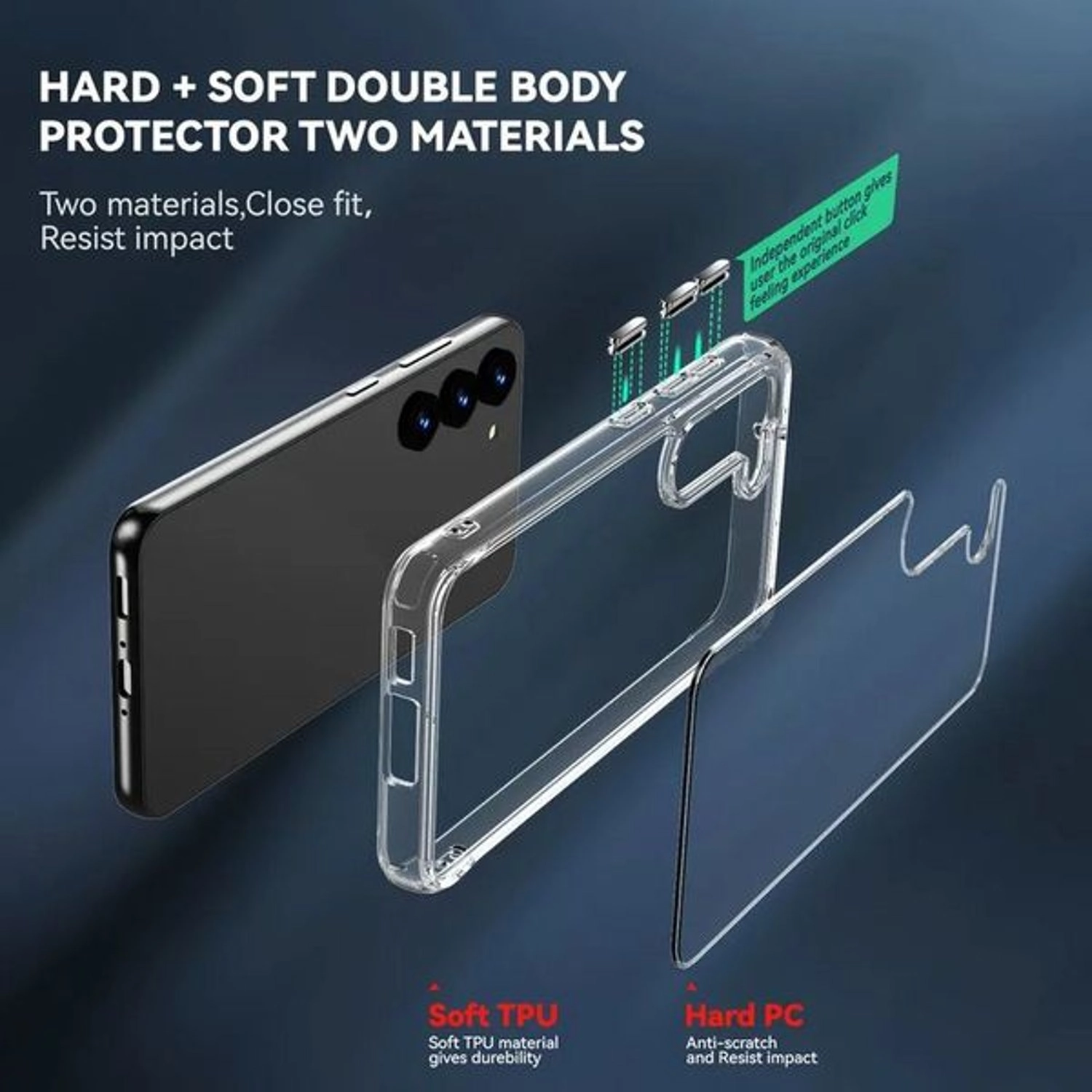 Clear Case With Screen Protector Galaxy S23 Ultra