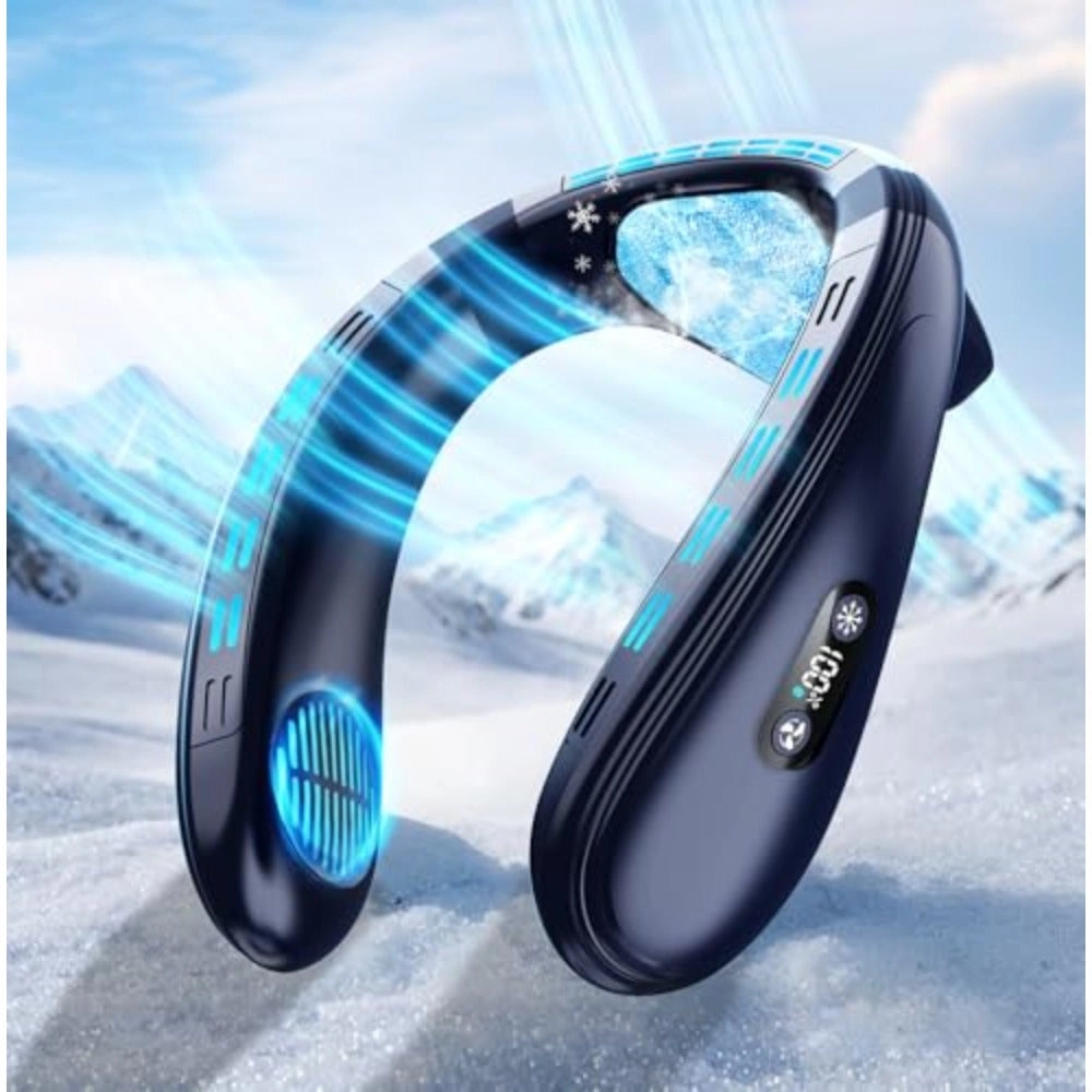 Generic Neck Air Conditioner - Blue LCD Display 3 Speeds