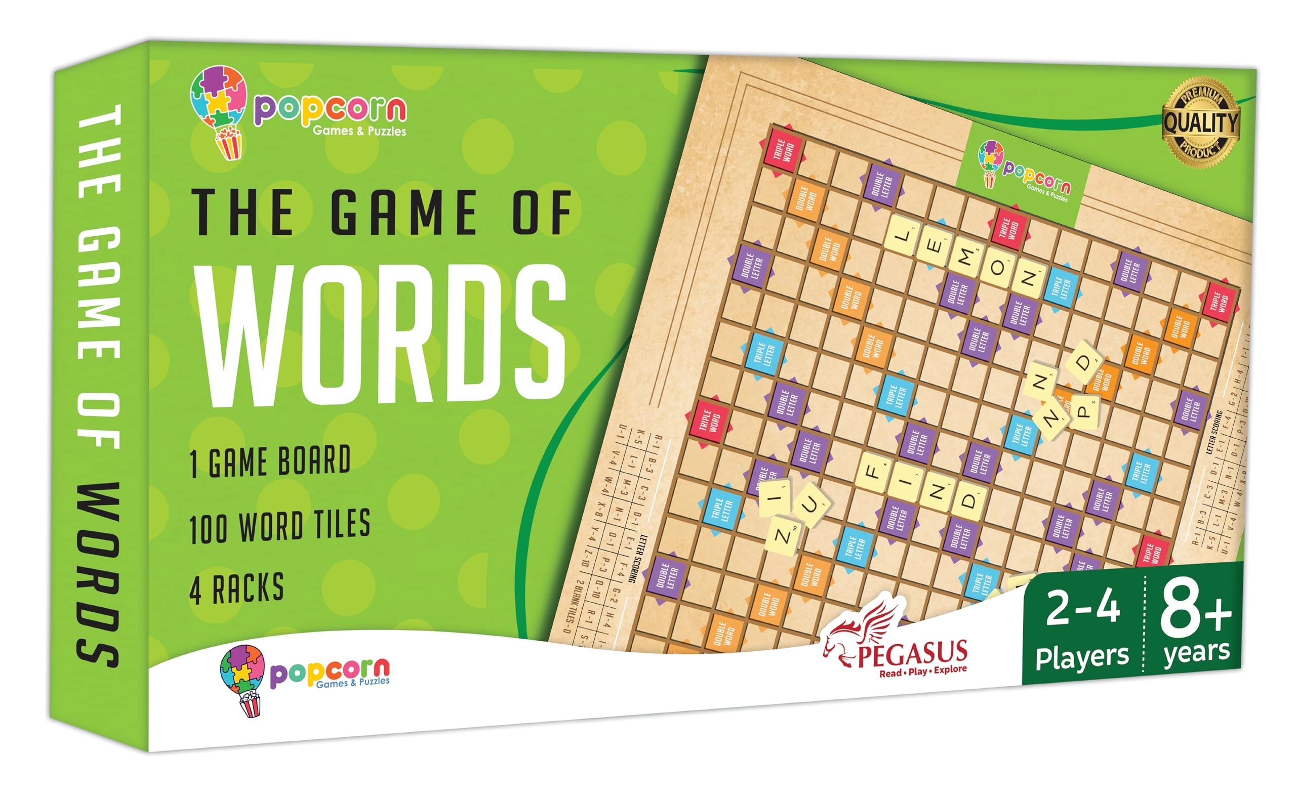 Popcorn Games & Puzzles The Game of Words - 8+ Years 1 pieces