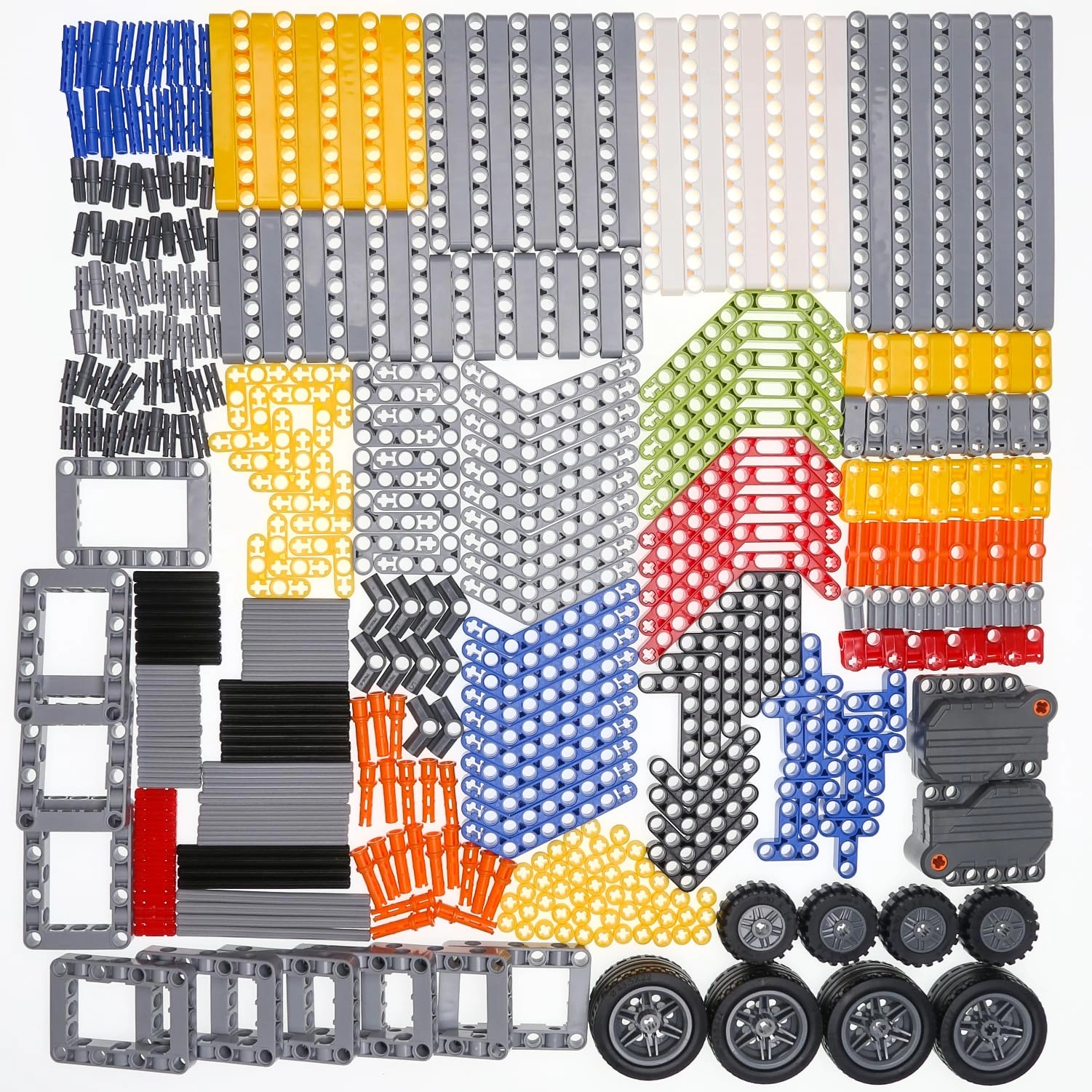 Zylopa Technic Beams Axle Kit (YH02) - Compatible with major brands Pullback Motor