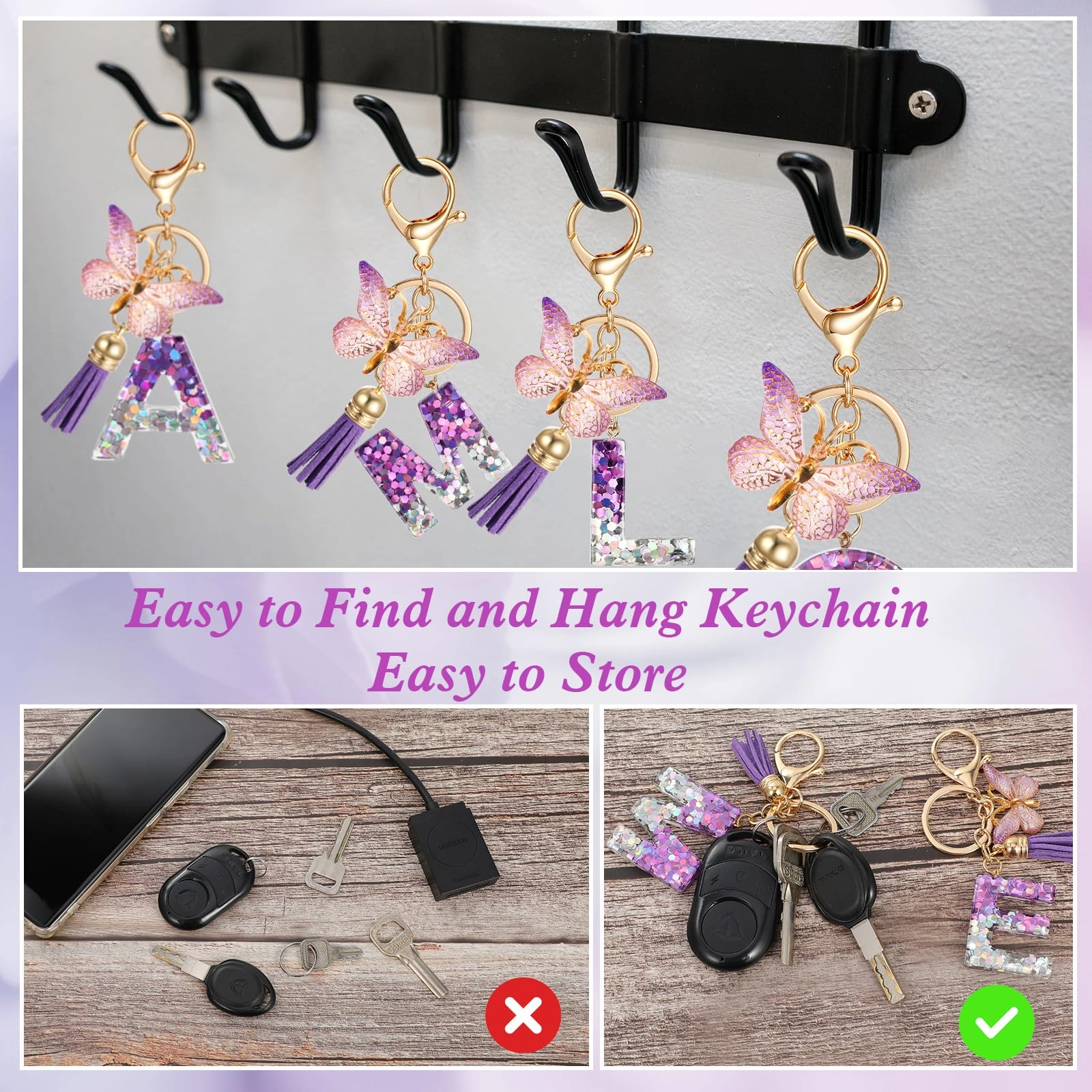 Initial Letter Keychain