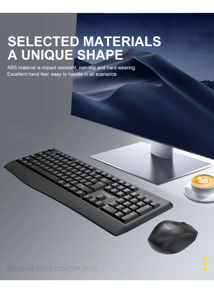 TF100 - wireless keyboard and mouse set Wireless 800/1200/1600