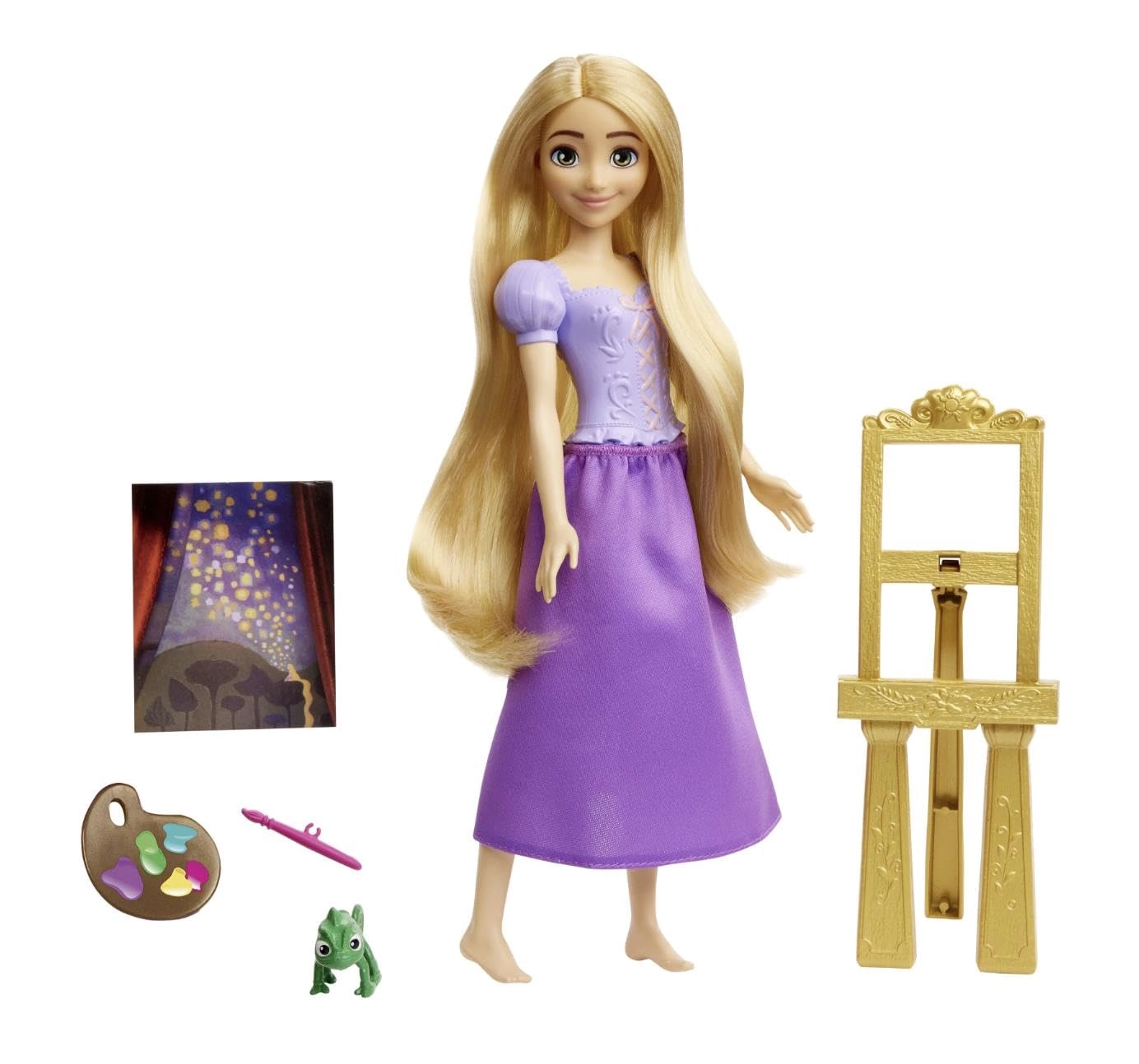 Mattel Rapunzel Fashion Doll - Pascal Figure 3 Art Accessories