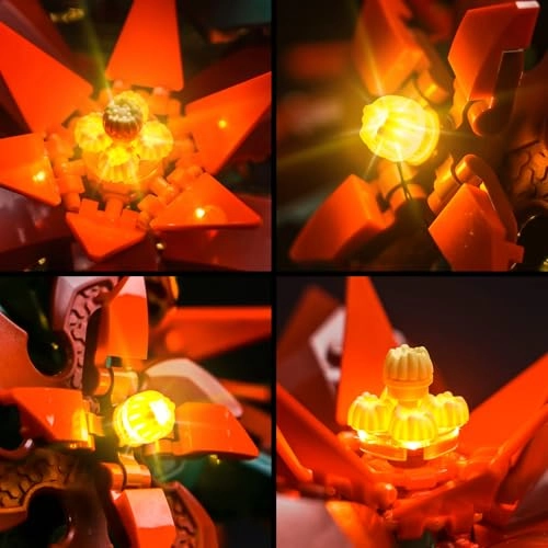 LED Light Set - Compatible with 10370 Poinsettia USB Battery