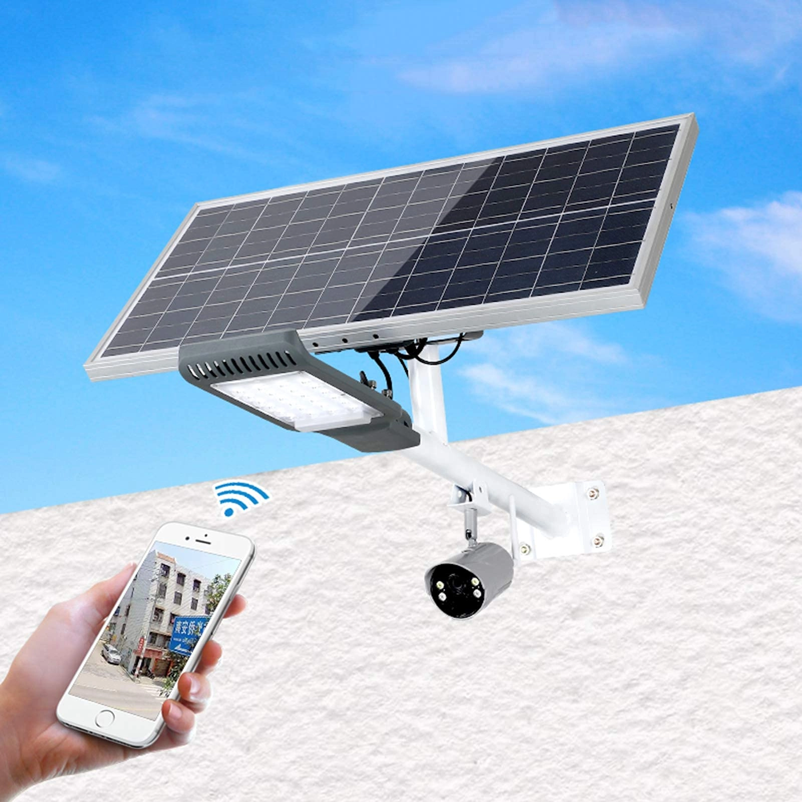 DDHYKL Solar Street Light Security Camera 1080P