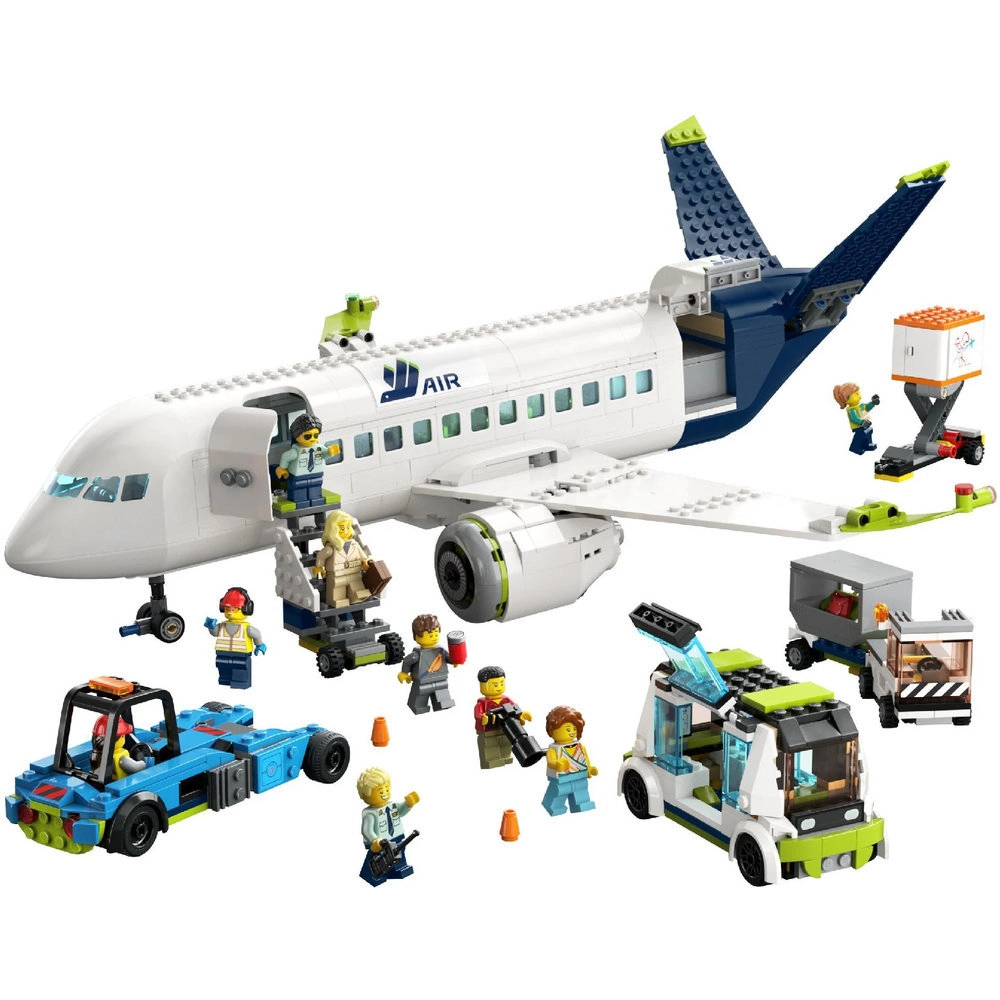 City Passenger Aeroplane (60367) - Large Plane Model 9 Minifigures