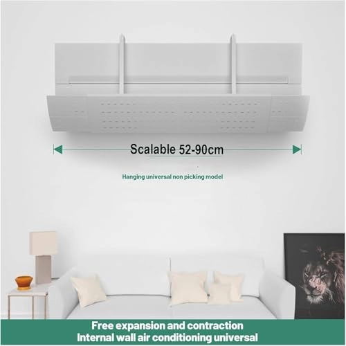 Air Conditioner Deflector - White Universal Adjustable Vent